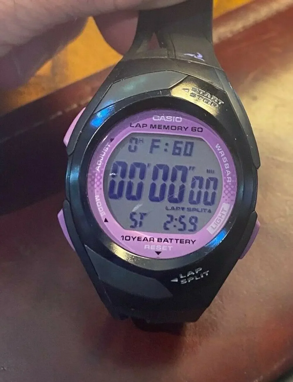 Women's 37mm Phys by Casio sports Watch, 60 Laps, WR 5BAR